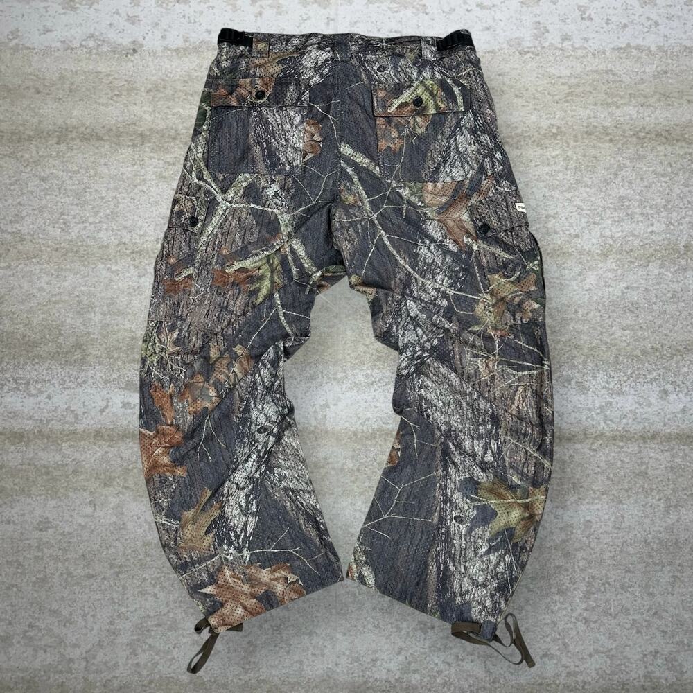 Vintage 90s Mossy Oak Tactical Pants 36x30 Baggy Wide Leg Hunting Camo Cargos